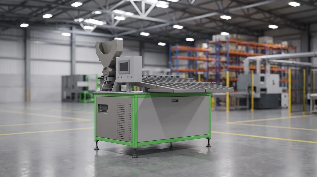 Adhesive dispensing head above a transfer table